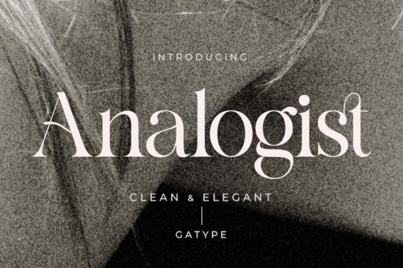 Analogist: A Serif Font for Editorial Elegance