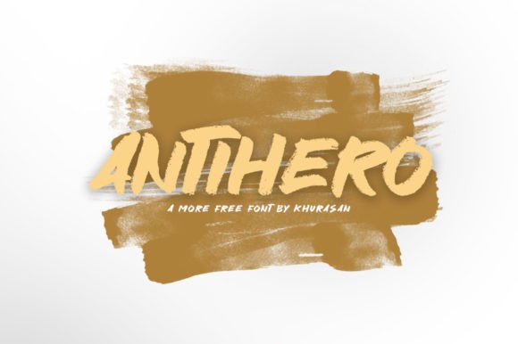 Antihero: A Modern Brush Font for Digital Design