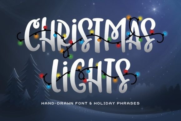 Christmas Lights: A Bold Script Font for Handmade Creators