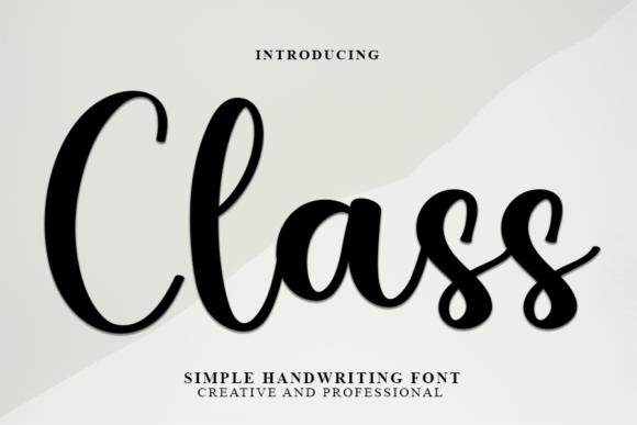 Class: A Script Font That Elevates Digital Design