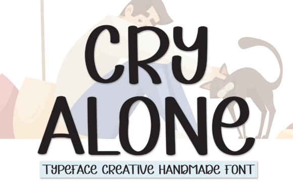 Cry Alone: A Script Font for Handmade Crafters
