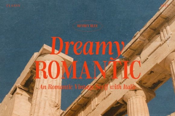 Dreamy Romantic: A Serif Font for Timeless Craft Projects
