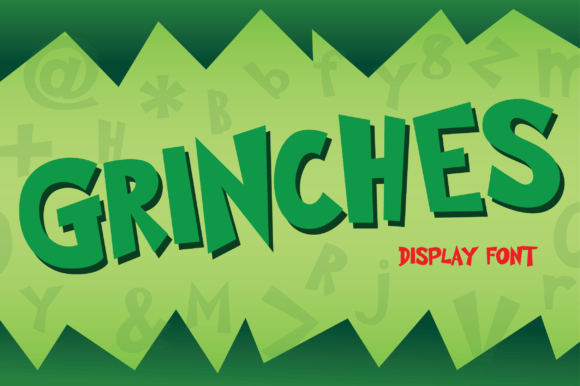 Grinches: A Playful Display Font for Cheerful Branding
