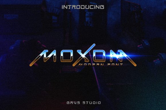 Grvs Moxom Modern Futuristic Font