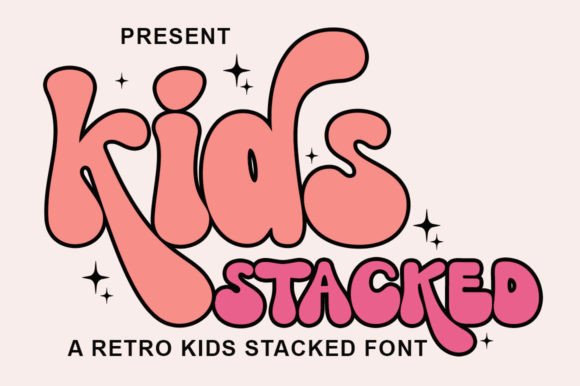 Kids Stacked: A Festive Font for Holiday Branding