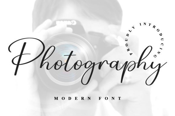 Photography Font: A Modern Script for Editorial Design