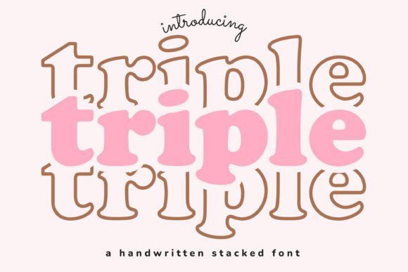 Triple: A Display Font for Editorial Elegance